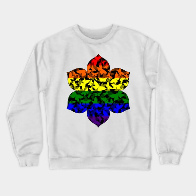 Veil of Butterflies, Pride Series - LGBTQ Crewneck Sweatshirt by StephOBrien